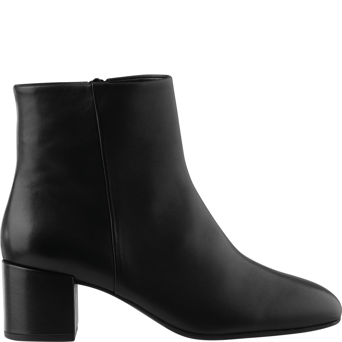 Högl Purist soft smooth leather city ankle boots with block heels Black