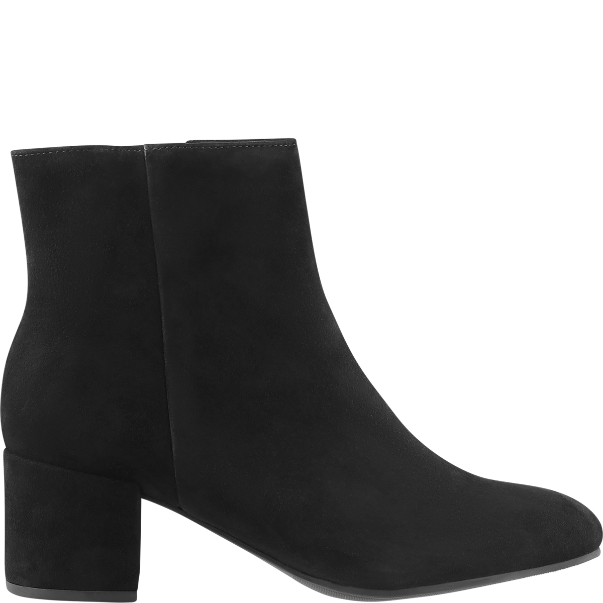 Högl Purist high-quality suede ankle boots with block heels Black