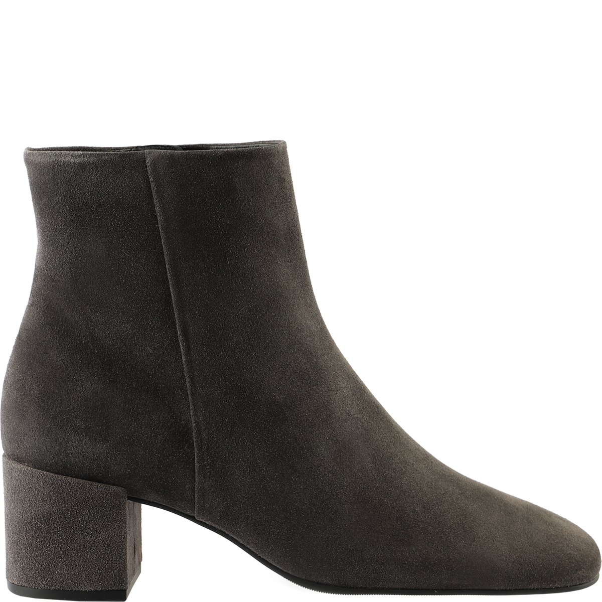 Högl Purist high-quality suede ankle boots with block heels Grey