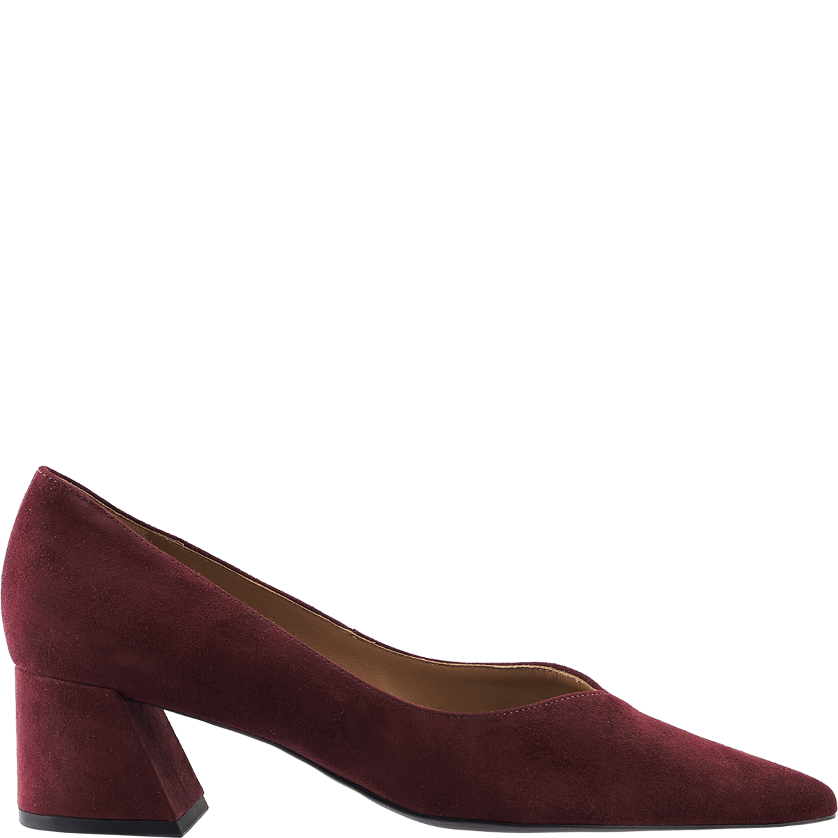 Högl Komfortable klassische Veloursleder-Pumps mit Blockabsatz Rot