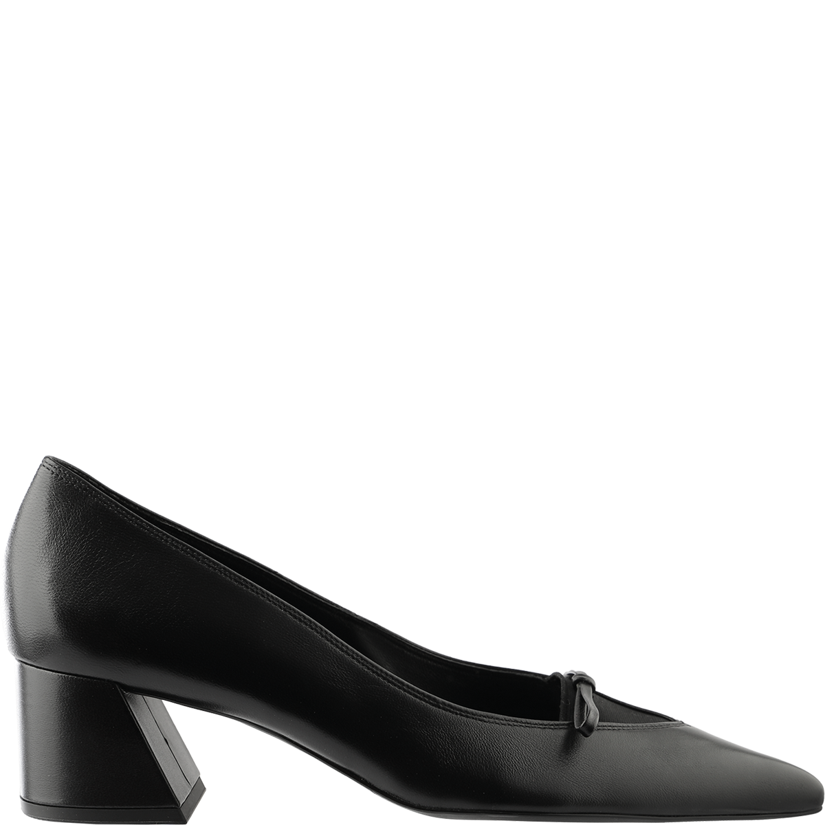 H&ouml;gl Feminine pumps with angled block heels and bow detail Black
