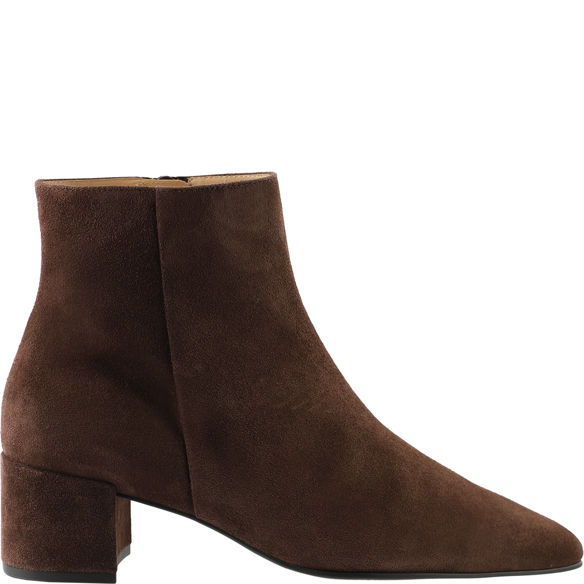 Högl Spitze Veloursleder-Stiefeletten mit Blockabsatz Braun