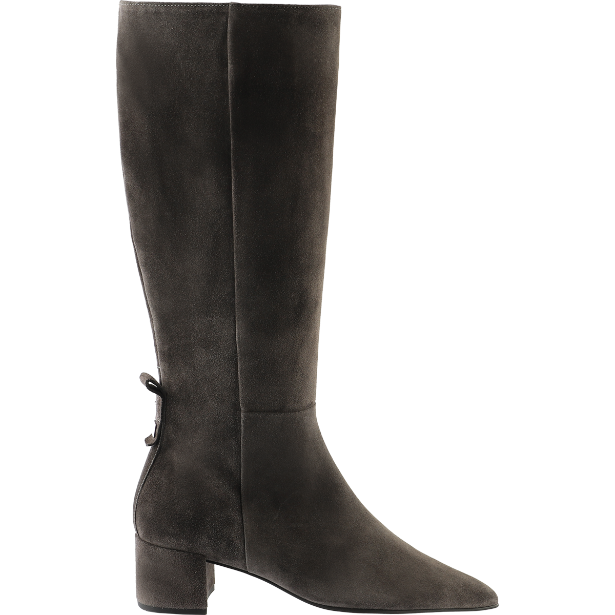 Högl Femininer Stiefel aus hochwertigem Veloursleder Grau