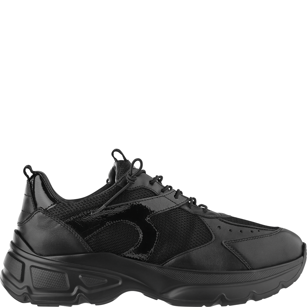 Högl Super comfortable sneakers with striking soles and memory foam insoles Black