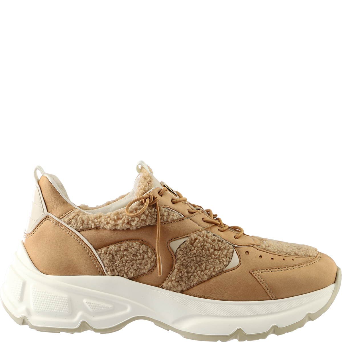 Högl Super comfortable marathon runners with appliqué teddy fur details Brown