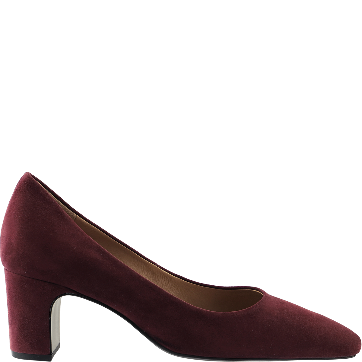H&ouml;gl Klassische Pumps aus Veloursleder in Fullsacchetto-Machart Rot