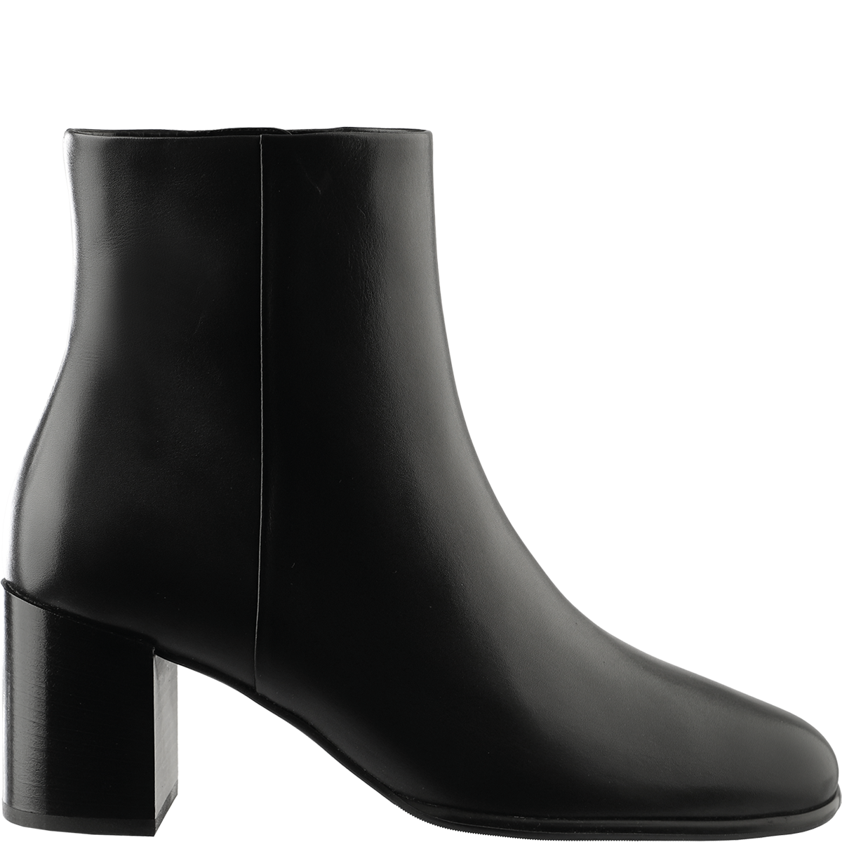 Högl Minimalistische Stiefelette aus nachhaltigem Glattleder Schwarz