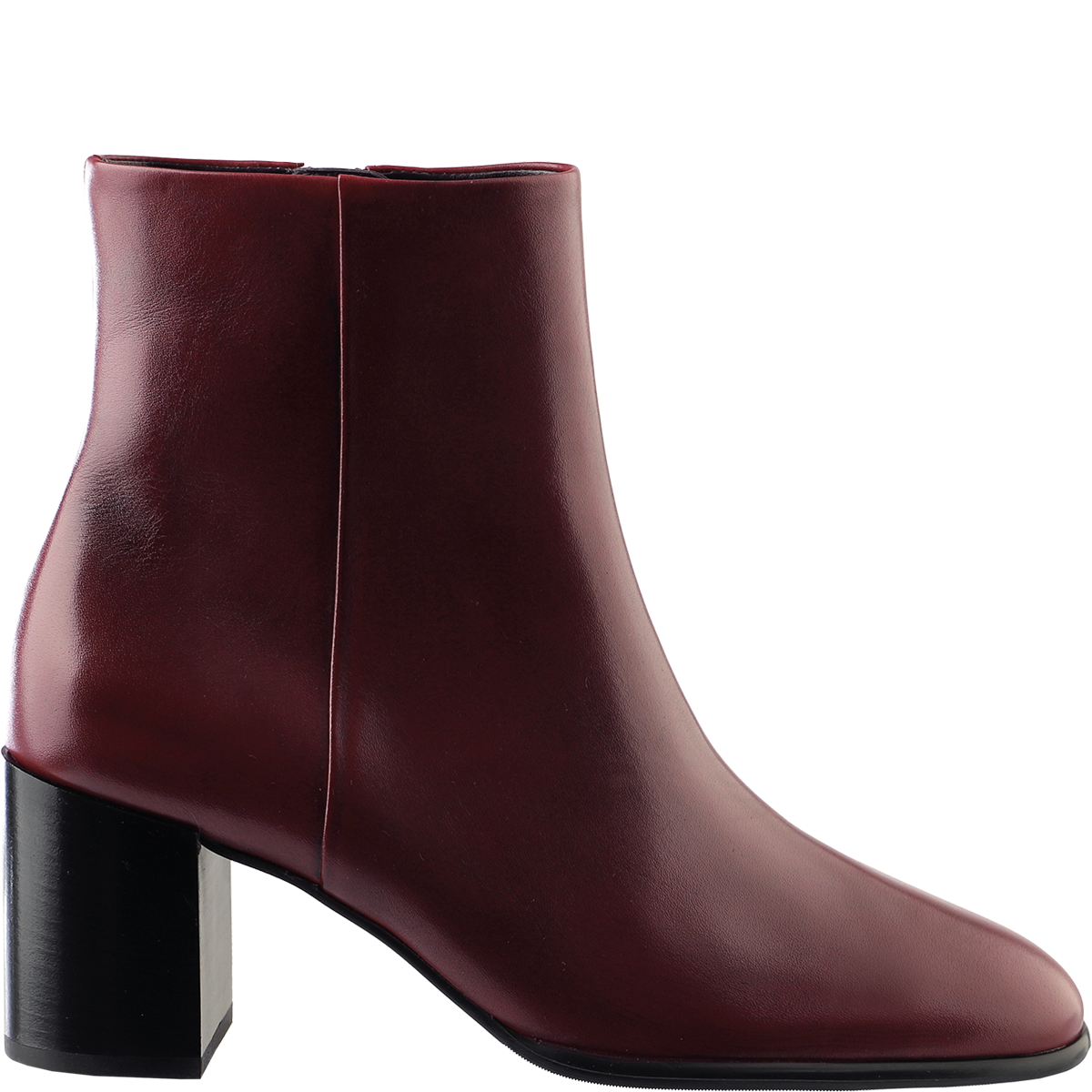 Högl Minimalist sustainable smooth leather ankle boots Red