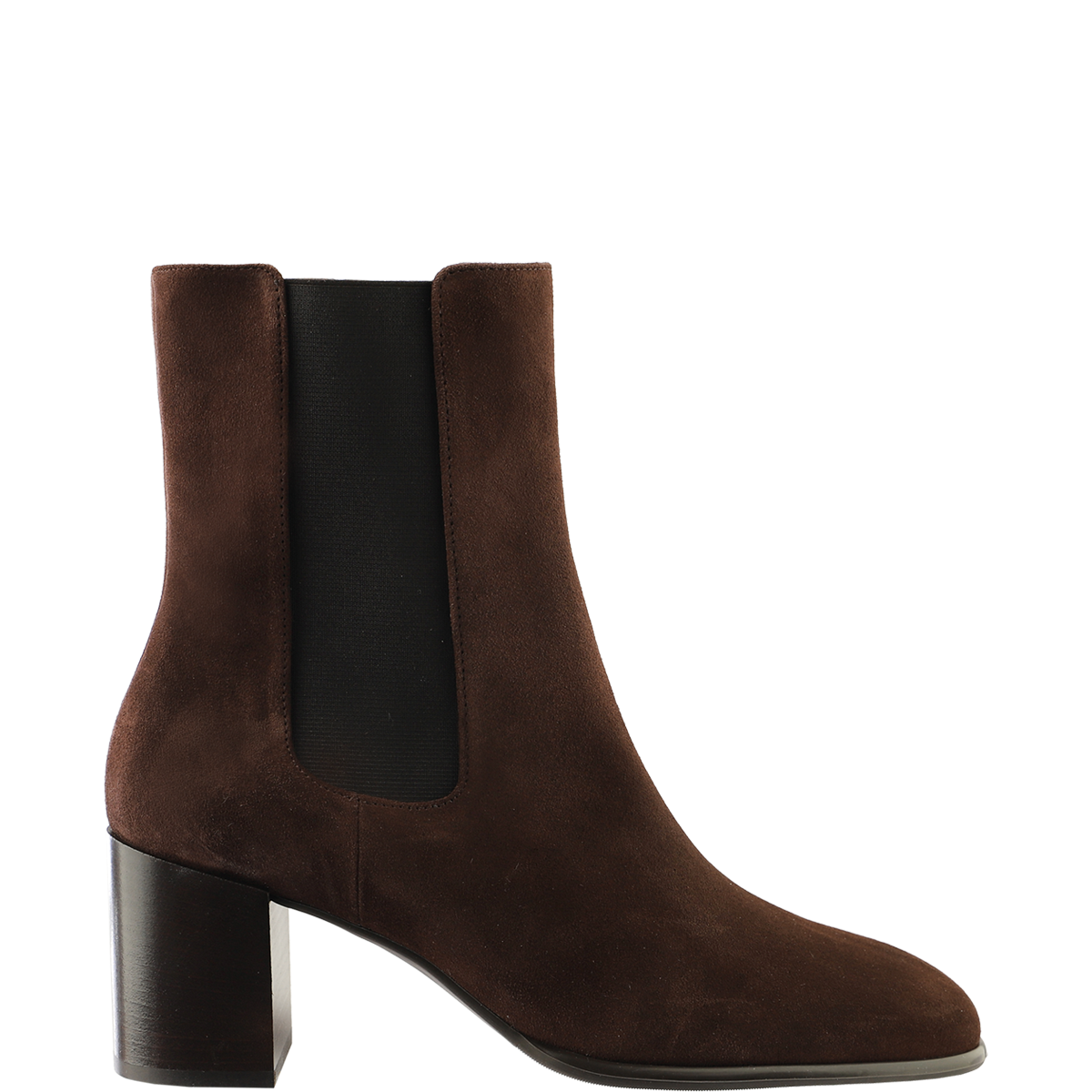 Högl Stiefelette im Chelsea Style Blockabsatz Braun