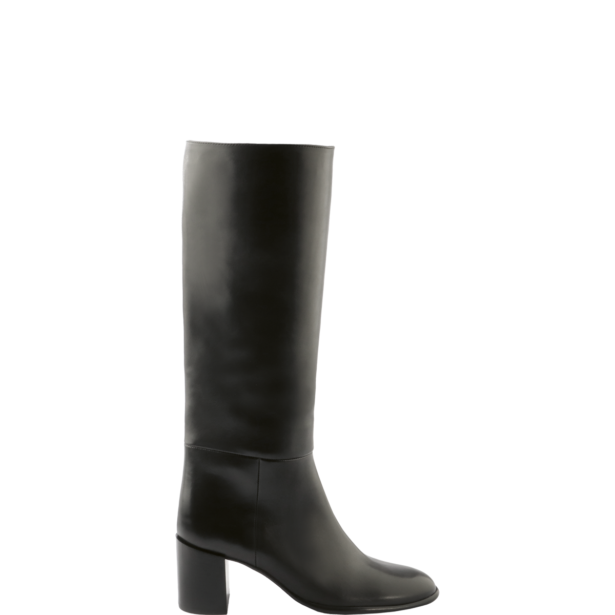 Högl Puristischer Stiefel mit Absatz aus hochwertigem Leder Schwarz