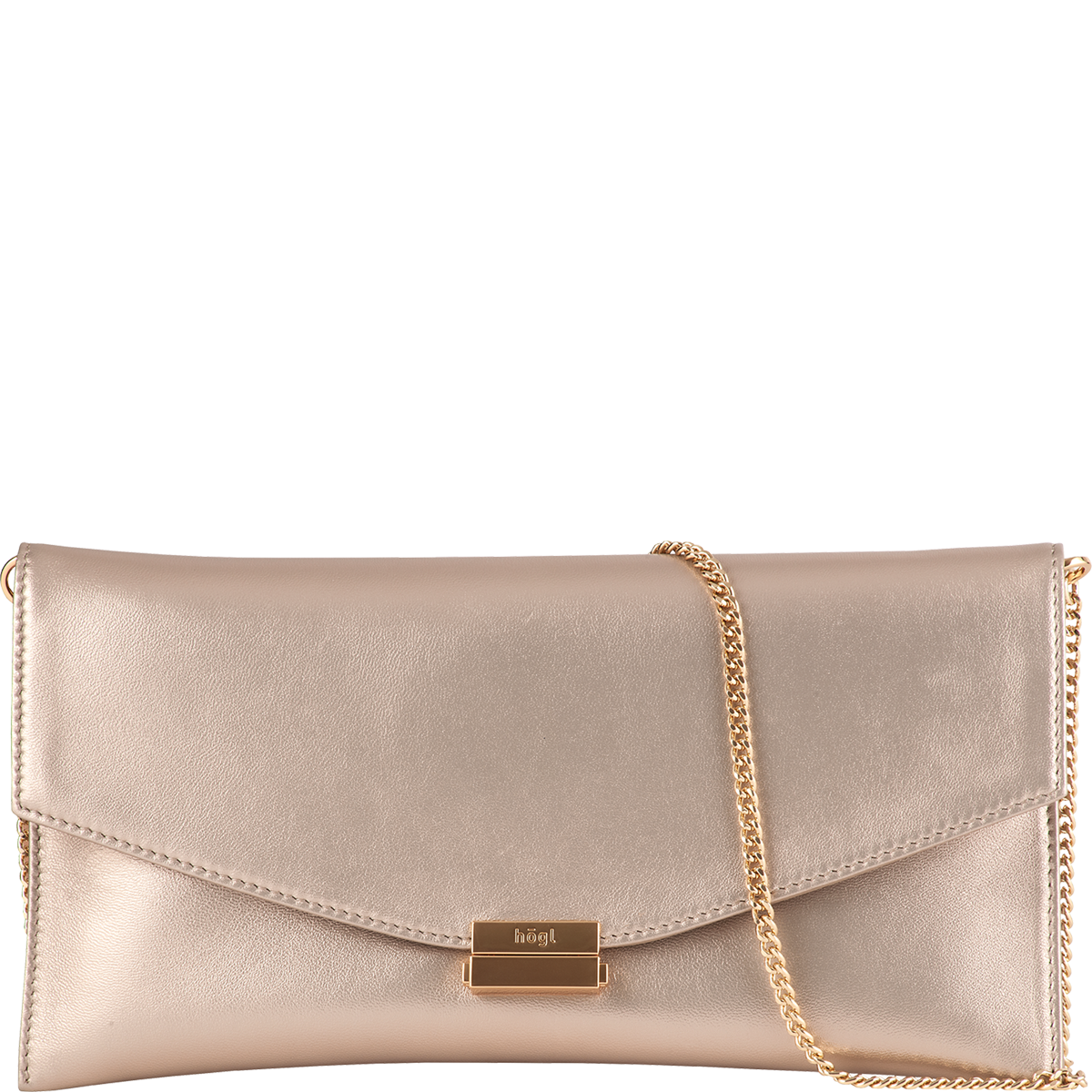 Högl Metallic finish clutch bag Metallic