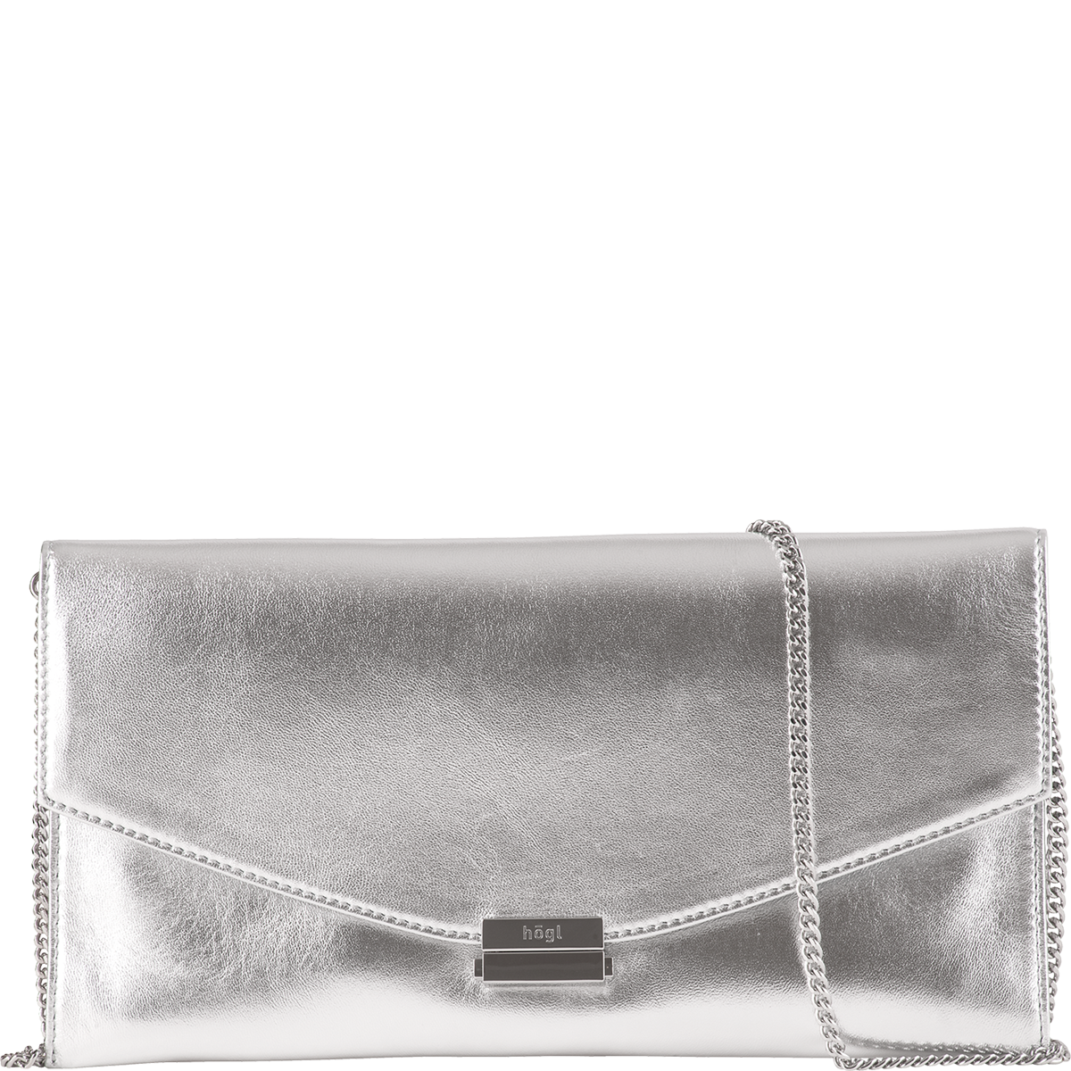 Högl Metallic finish clutch bag Metallic