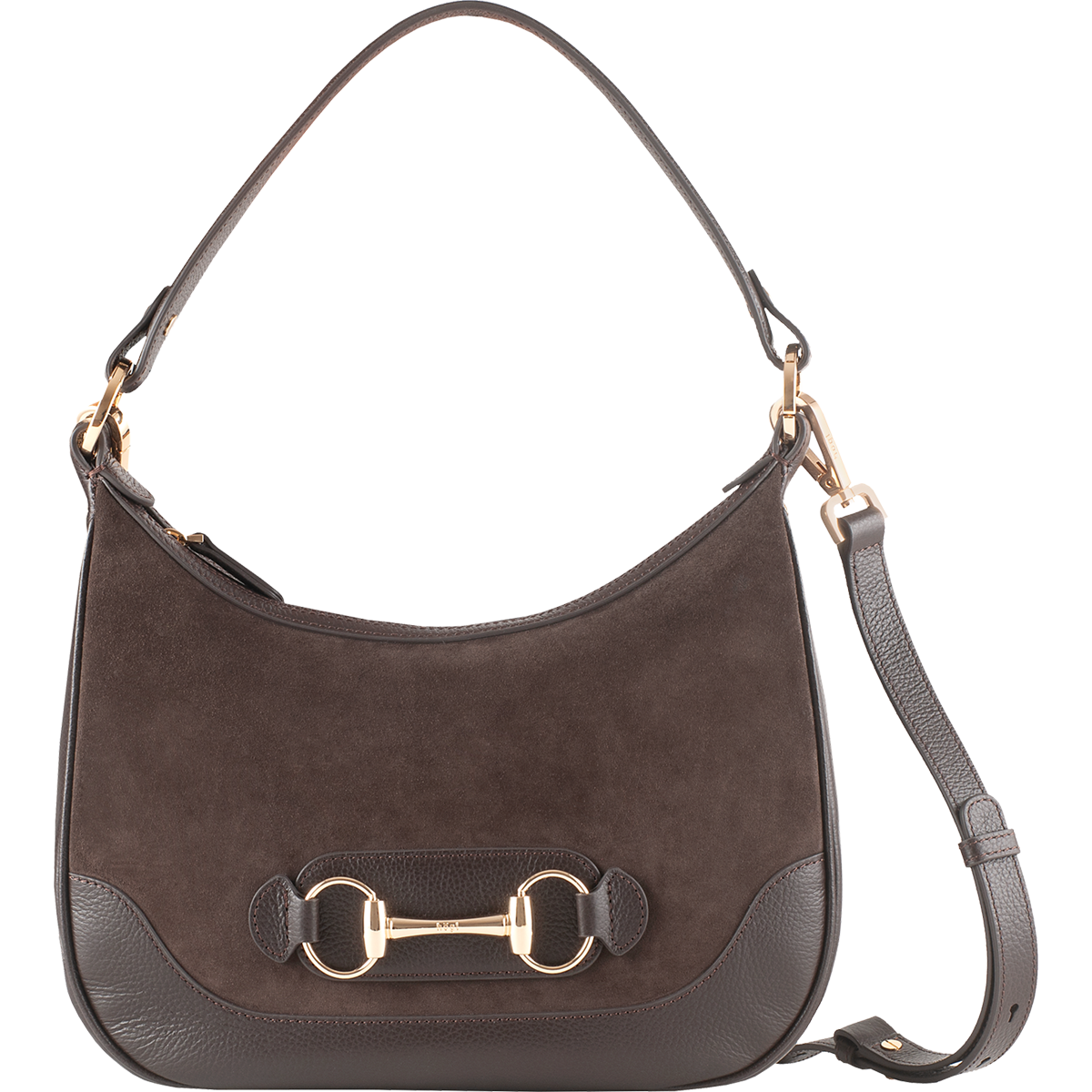 Högl Chic grab bag with gold-coloured horse bit Brown