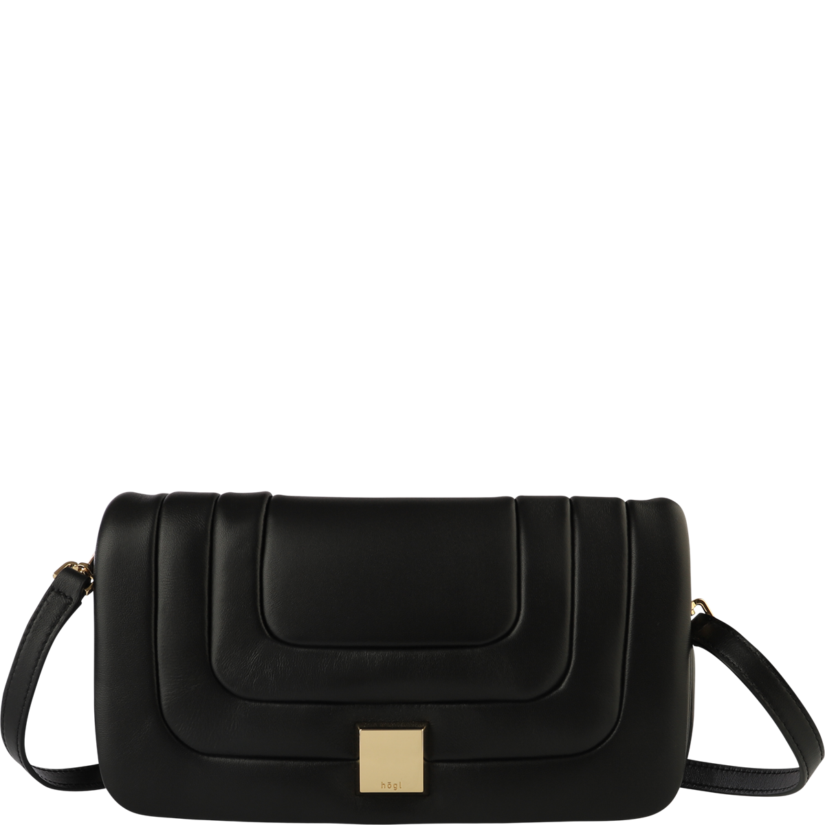 Högl Soft padded-look leather bag with adjustable carrying strap Black