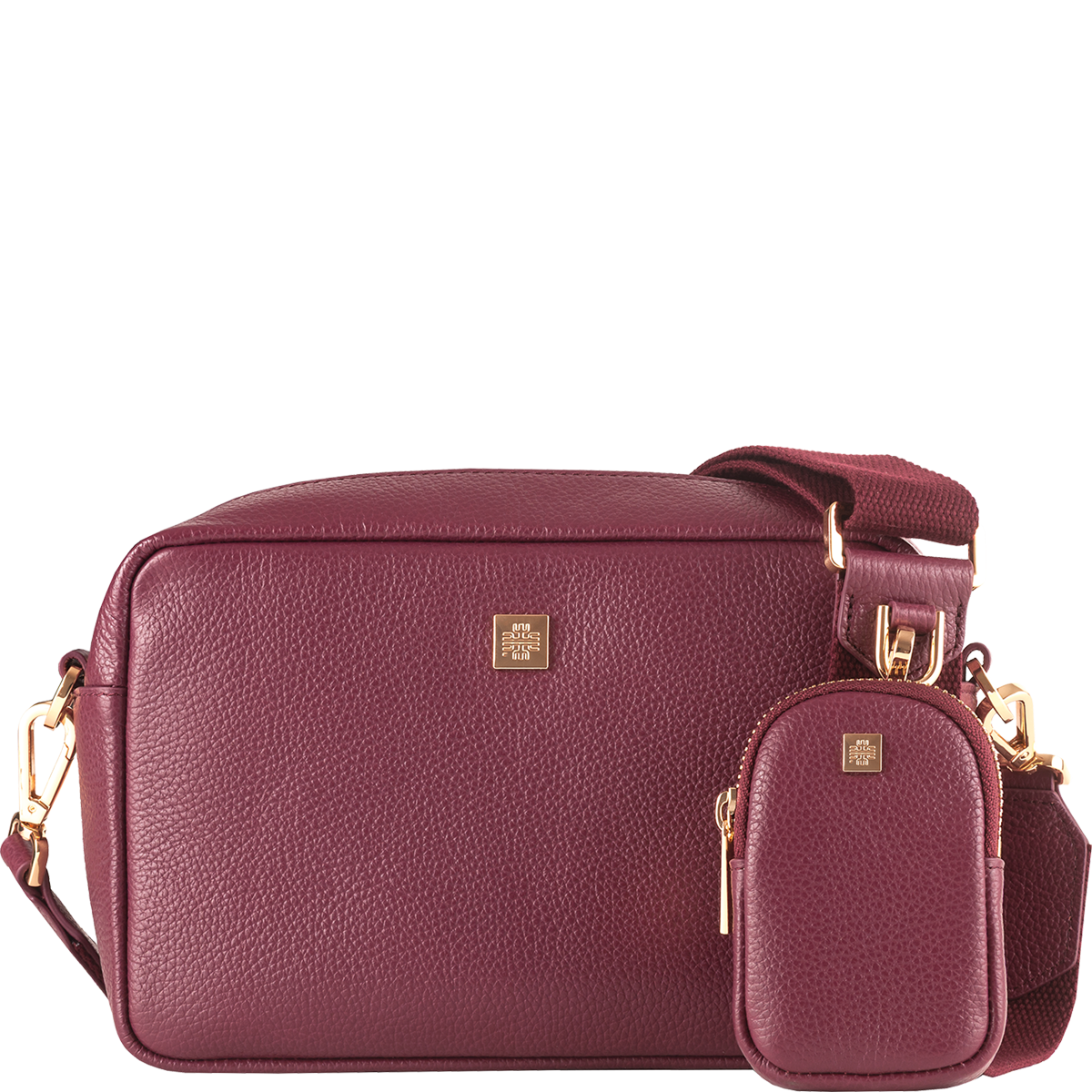 Högl Purist cross-body bag with an adjustable carrying strap and a mini bag Red