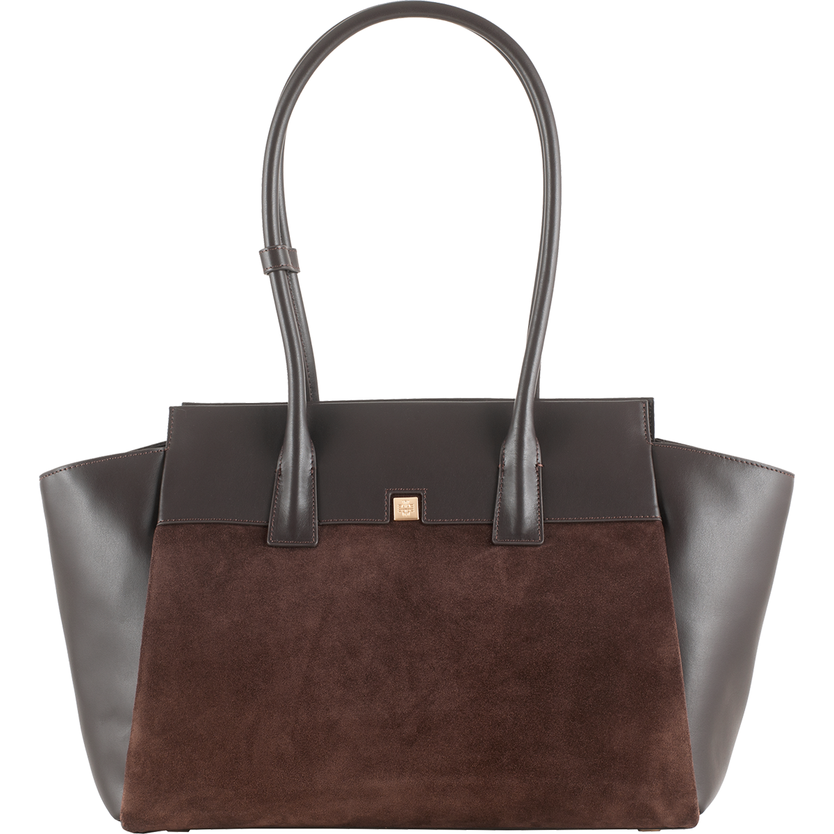 Högl Shopper aus Ledermix mit zusätzlicher Mini-Bag Braun