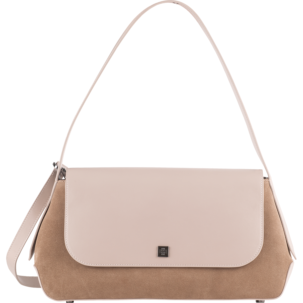Högl Elegante Schultertasche aus harmonischem Materialmix Beige