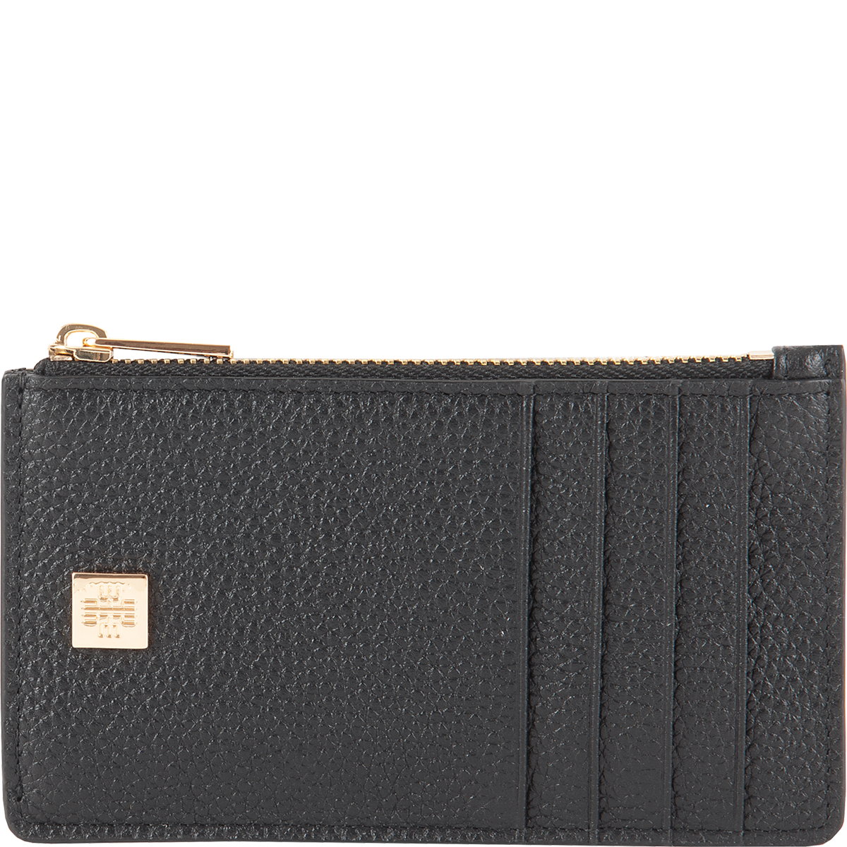 Högl Small embossed leather purse Black