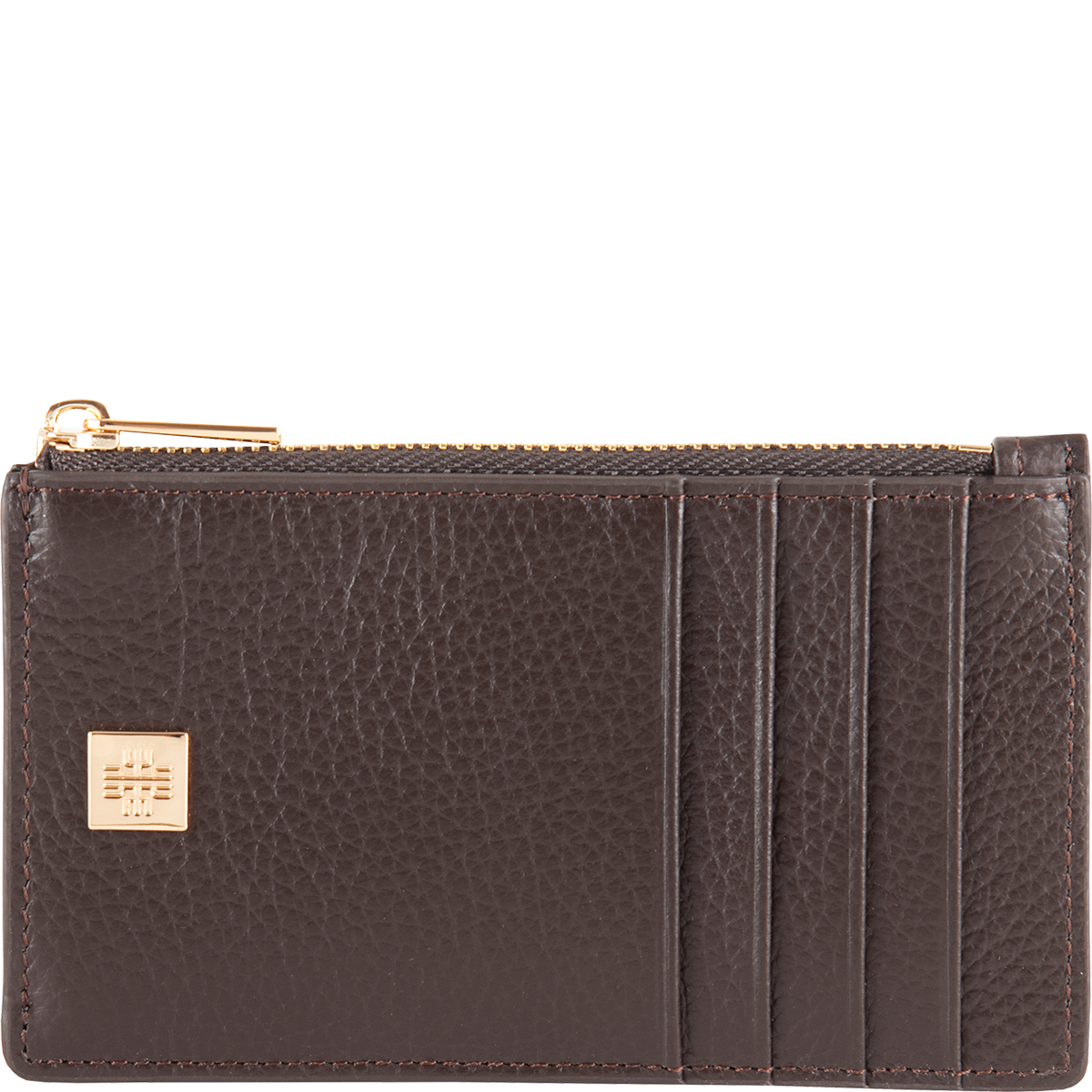 Högl Small embossed leather purse Brown