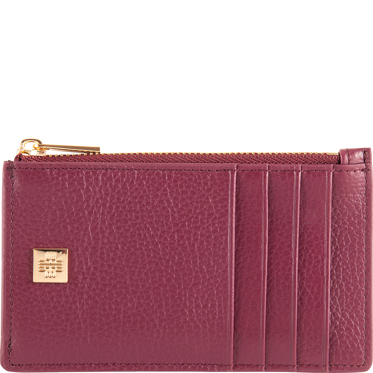 Högl Small embossed leather purse Red