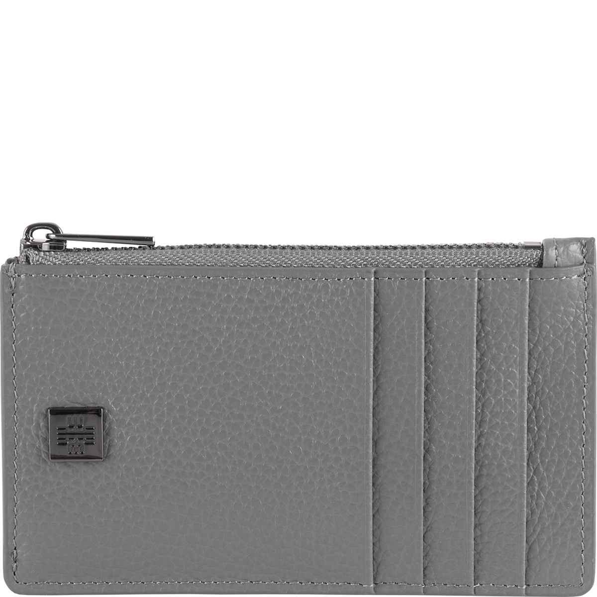 Högl Small embossed leather purse Grey