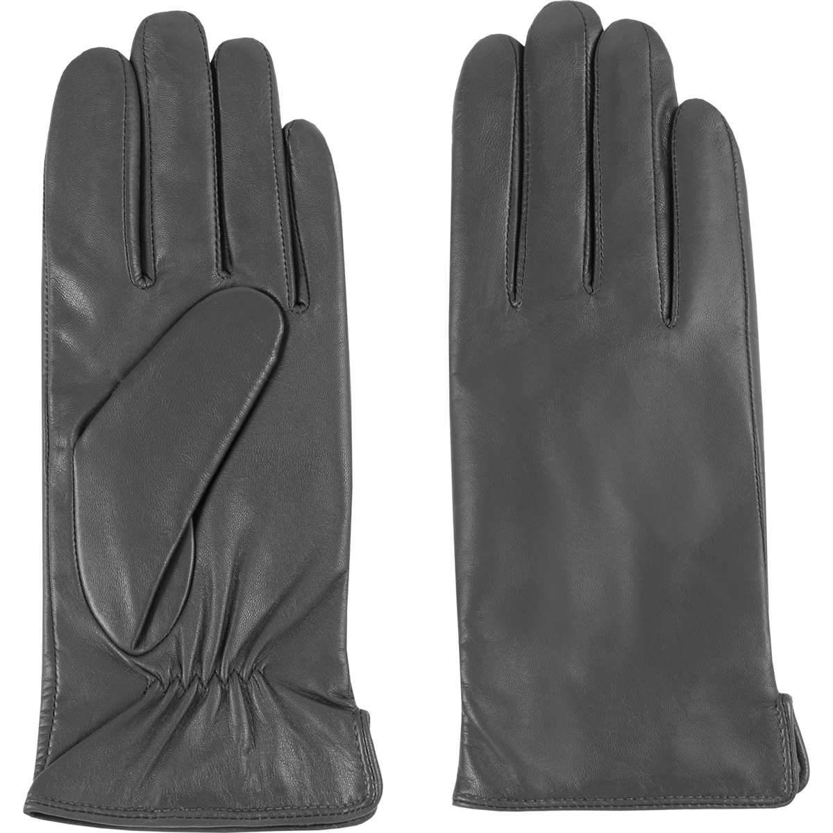Högl Klassische Handschuhe aus super softem Leder Grau