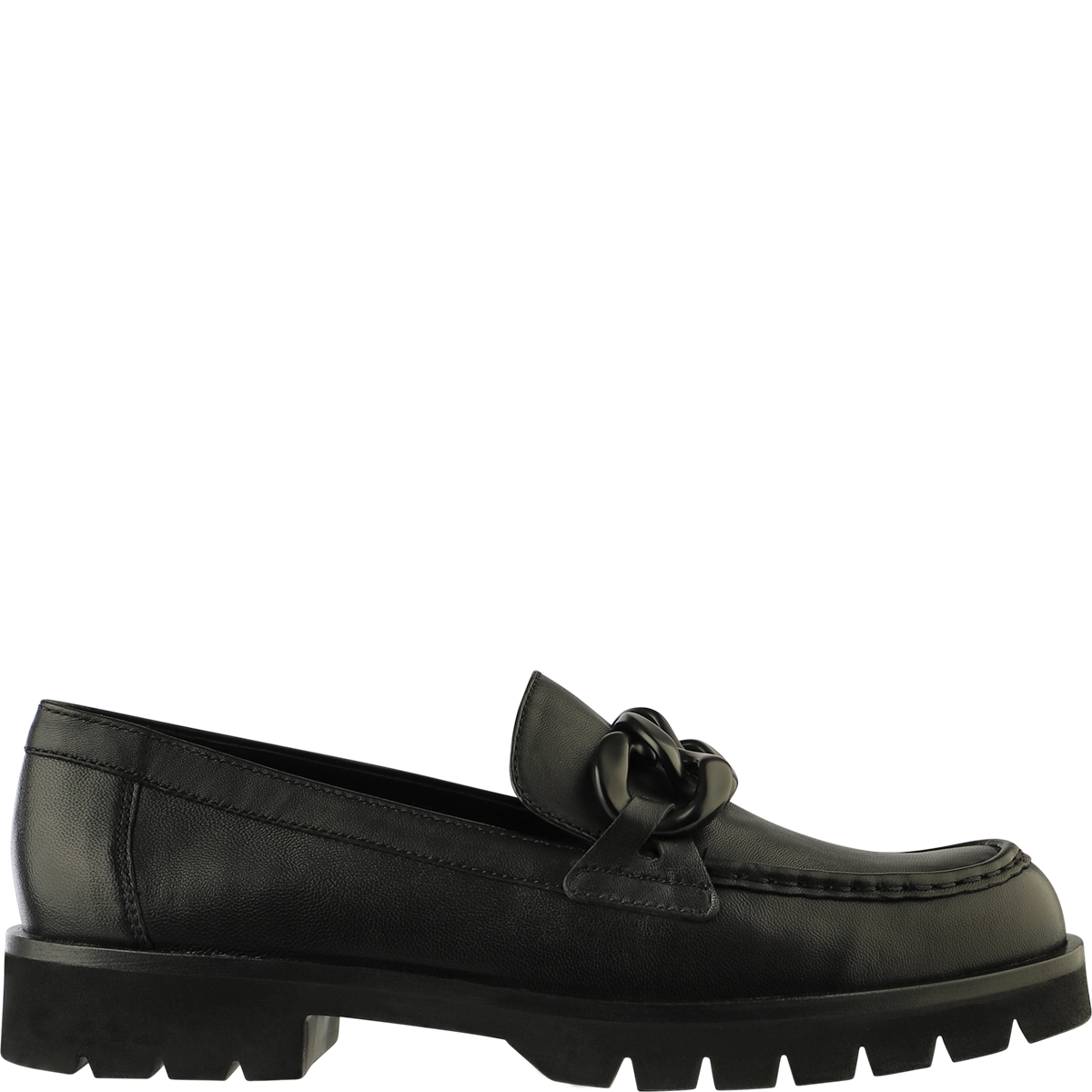 Högl Embellished chunky leather loafers Black