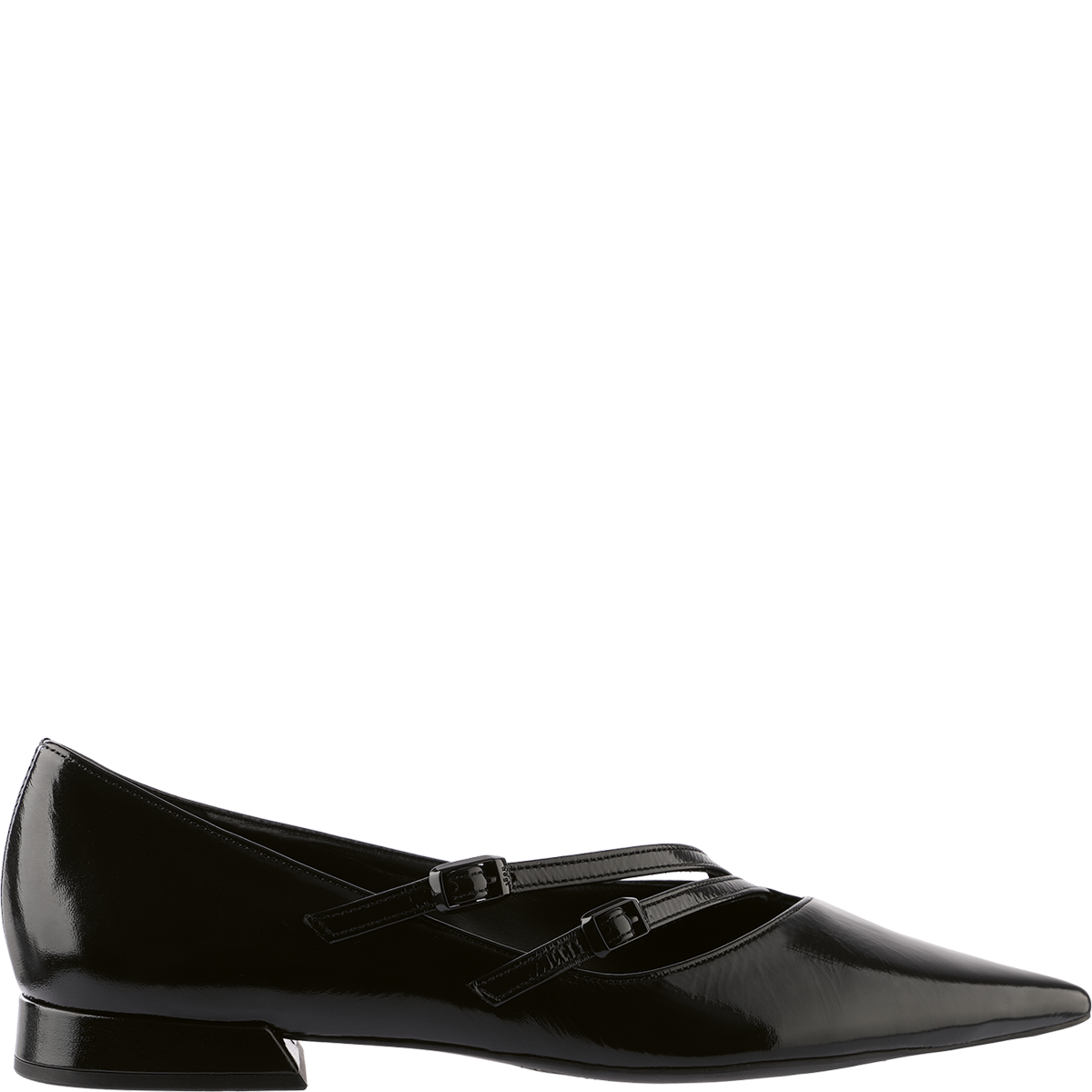 Högl Minimalist ballerinas with straps and sophisticated vamps Black