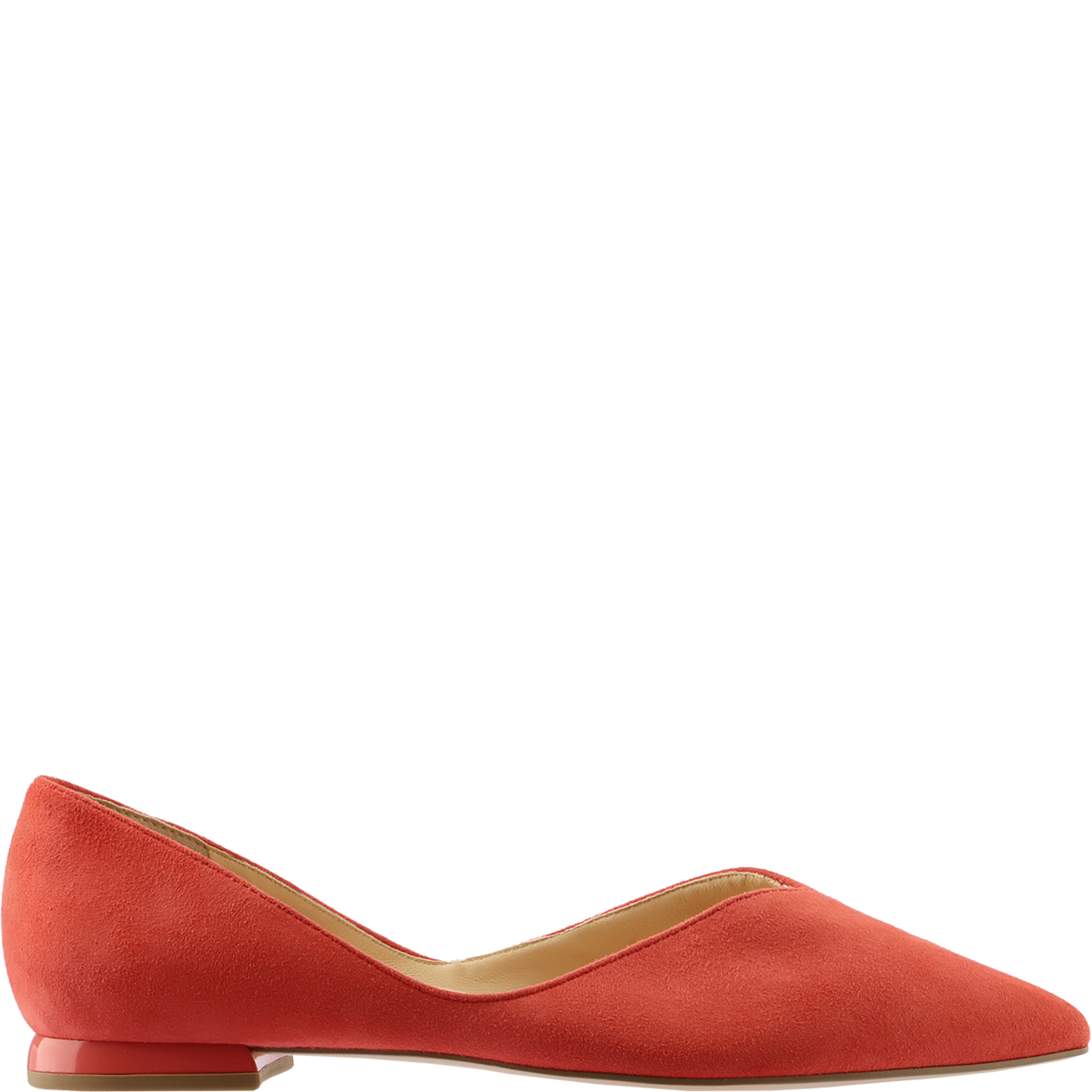 Högl Classic suede Ballerina Red