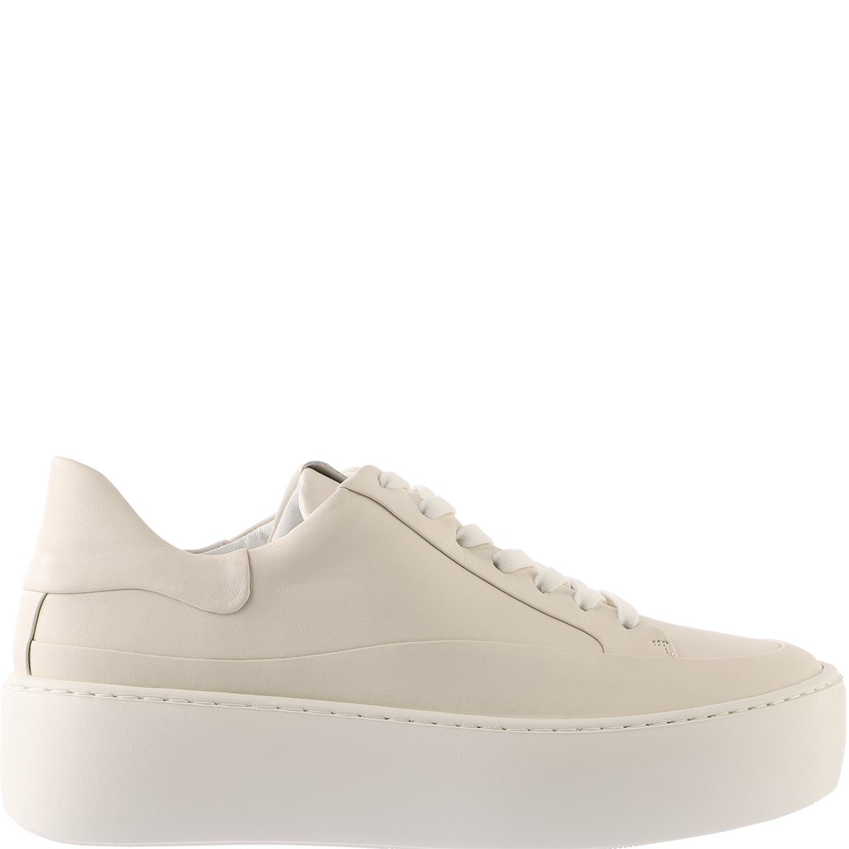 Högl Leather sneakers with cup soles Beige