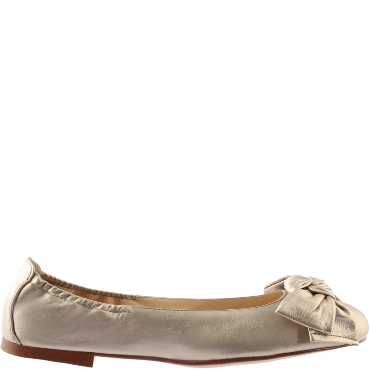 Högl Metallic Butterflight ballerinas with bow detail, made using the Sacchetto technique Metallic