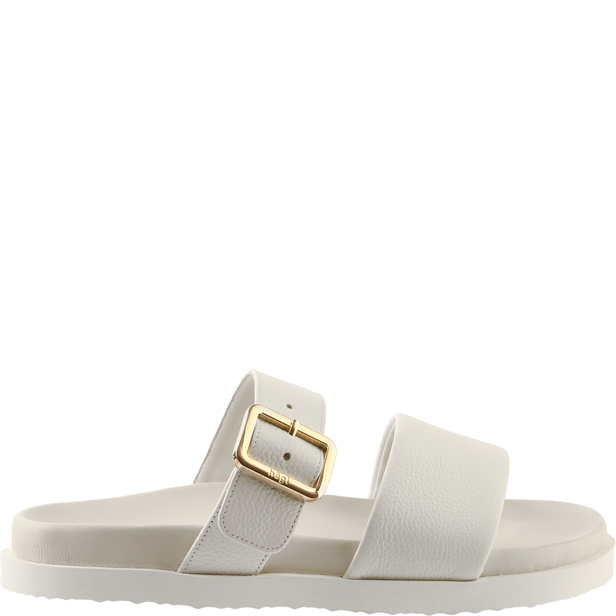Högl Mules with gold-coloured buckles Beige