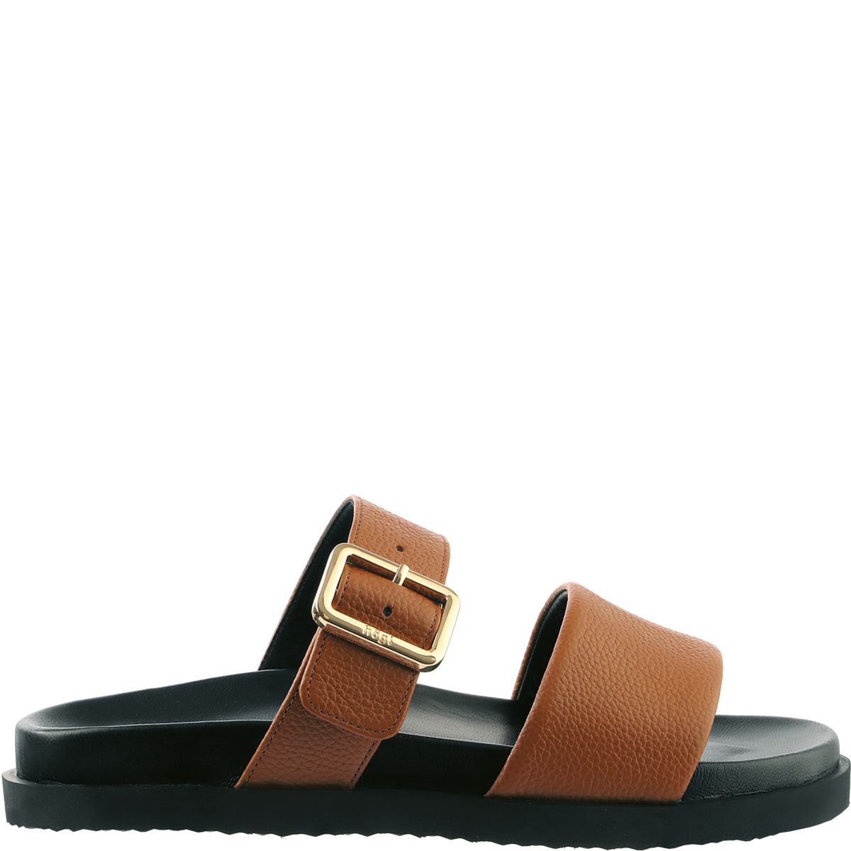 Högl Mules with gold-coloured buckles Brown