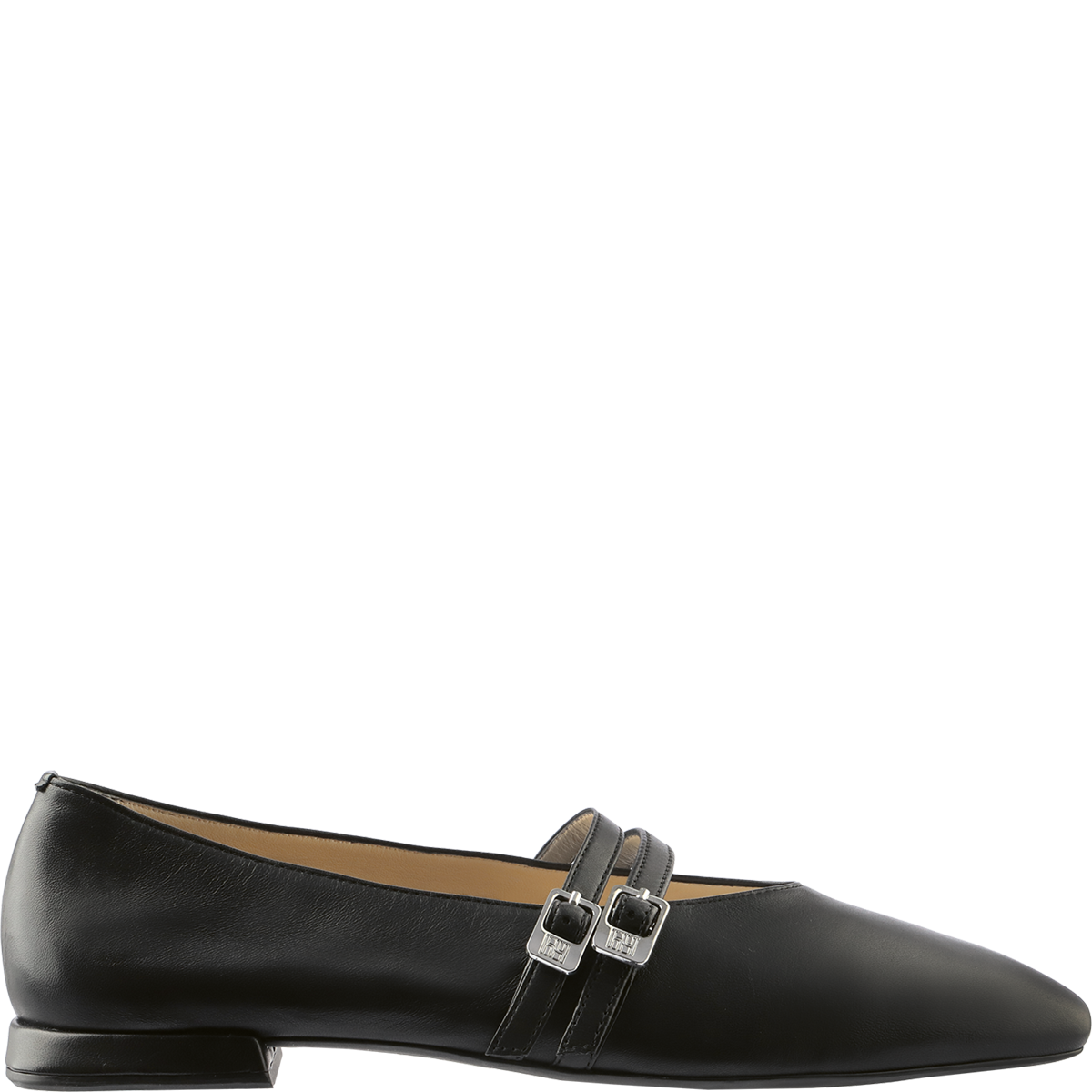 Högl Minimalist high-quality leather ballerinas Black
