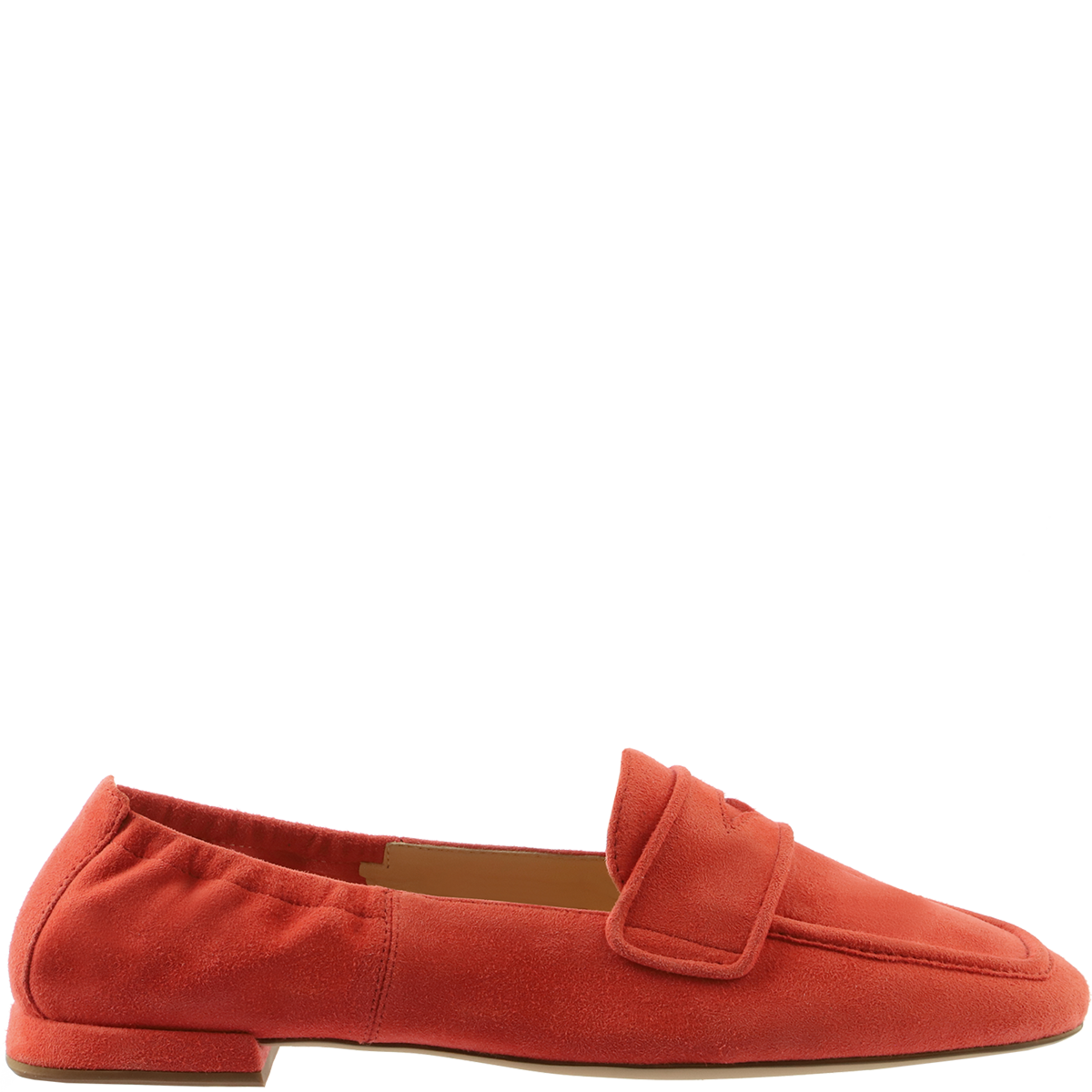 Högl Purist leather loafers with mini block heels Red