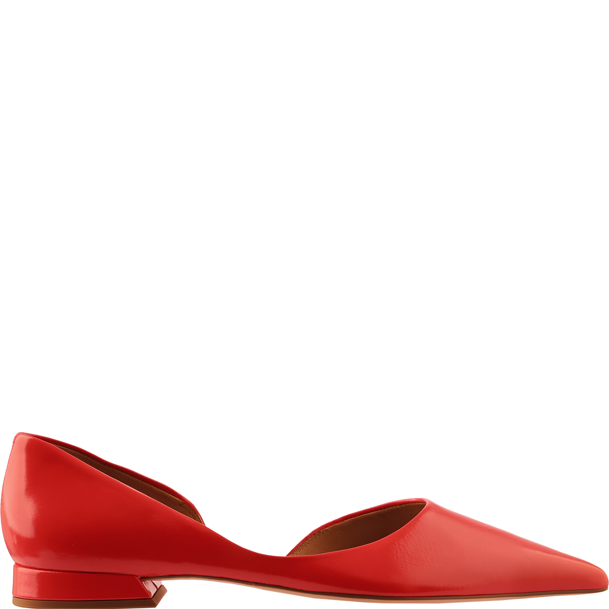 Högl Modern interpretation of classic ballerinas made from sophisticated high-gloss leather Red