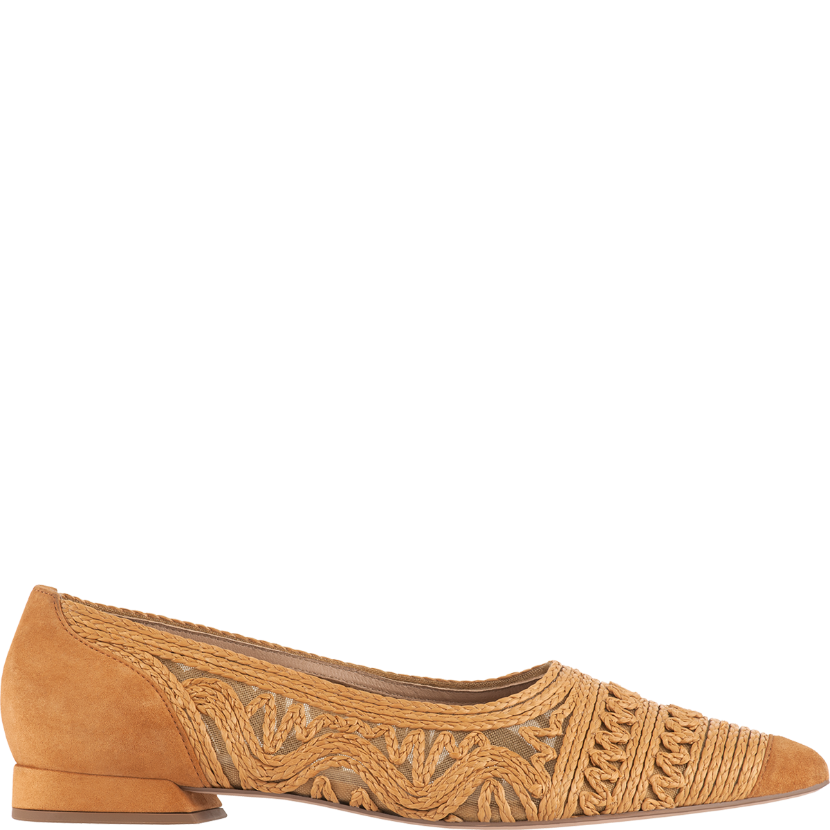 Högl Macramé-look ballerinas Brown