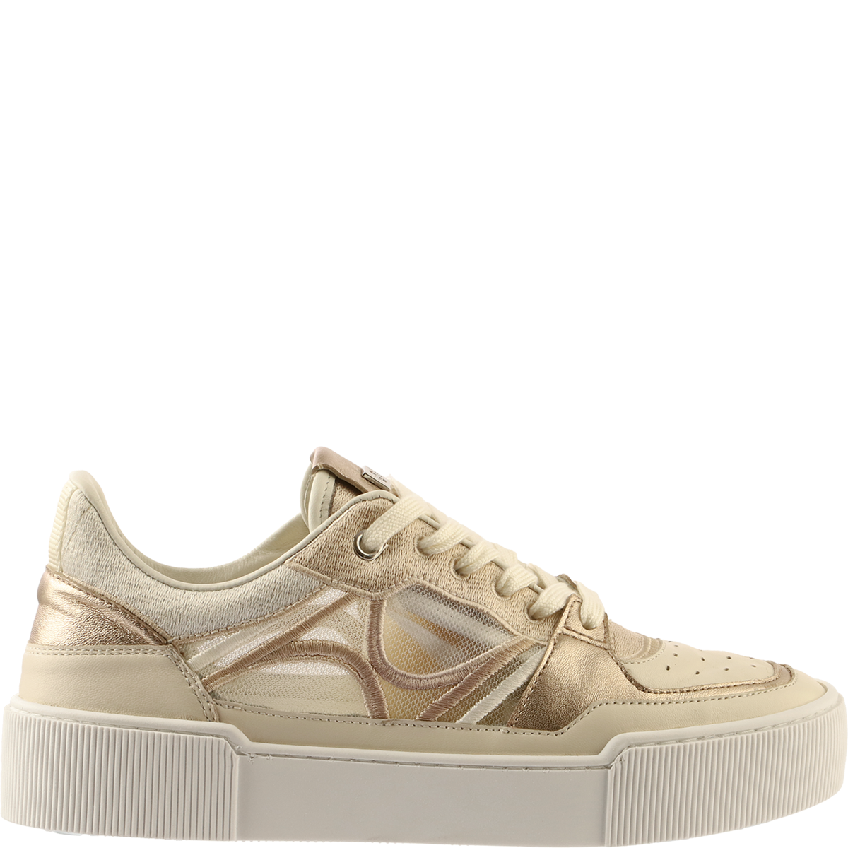 Högl Sneakers with metallic details and sheer mesh Multicolour