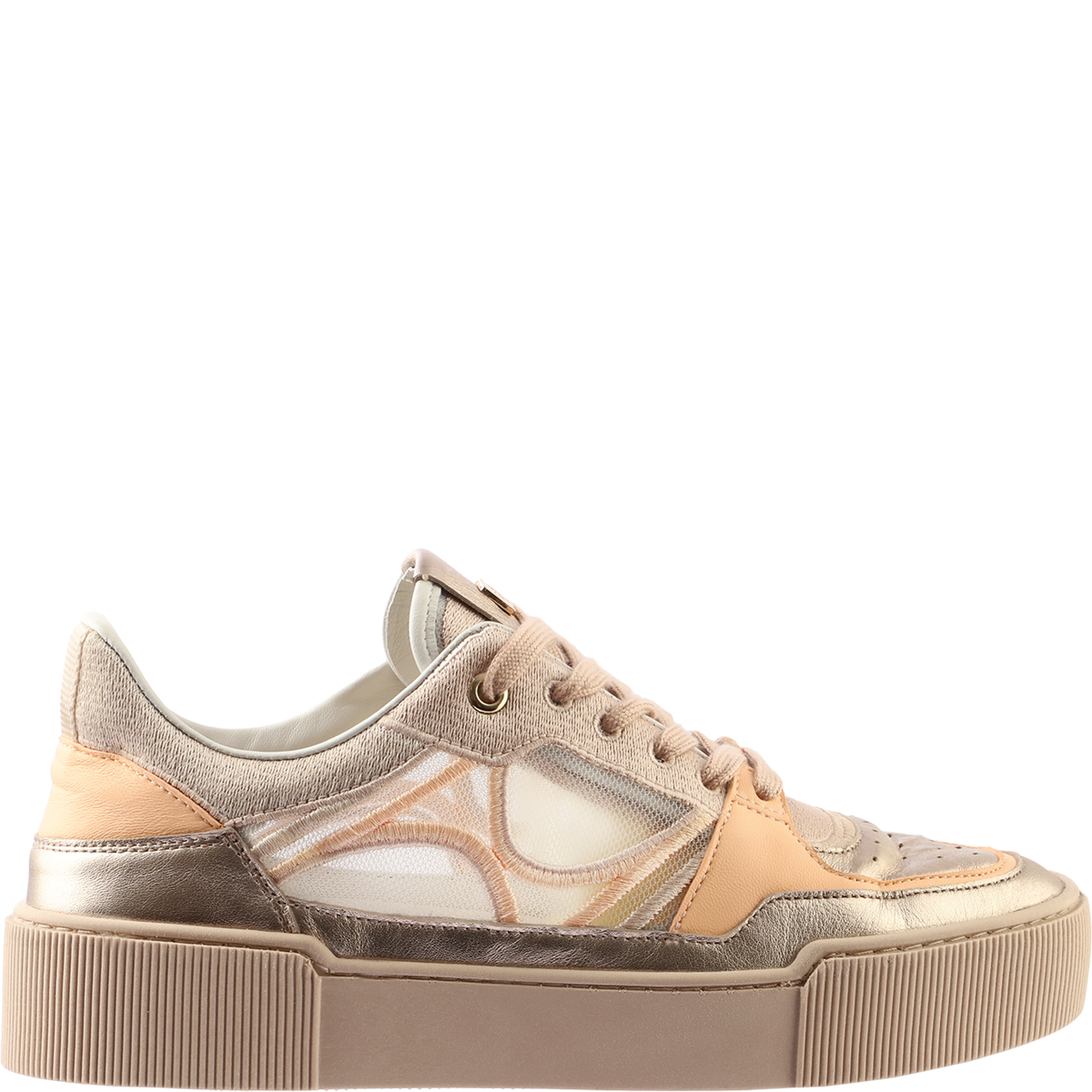 Högl Sneakers with metallic details and sheer mesh Multicolour