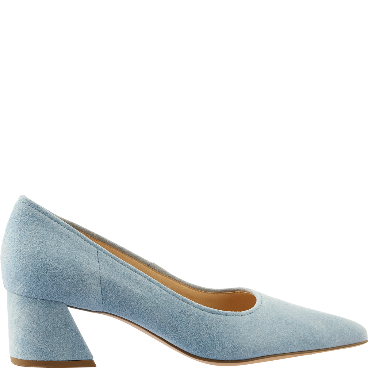 Högl Suede pumps with angled block heels Blue