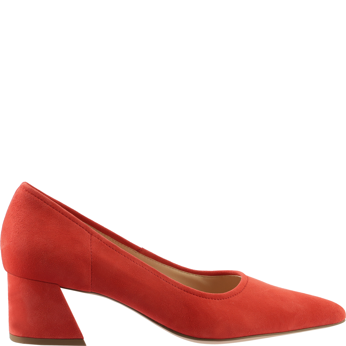 Högl Suede pumps with angled block heels Red