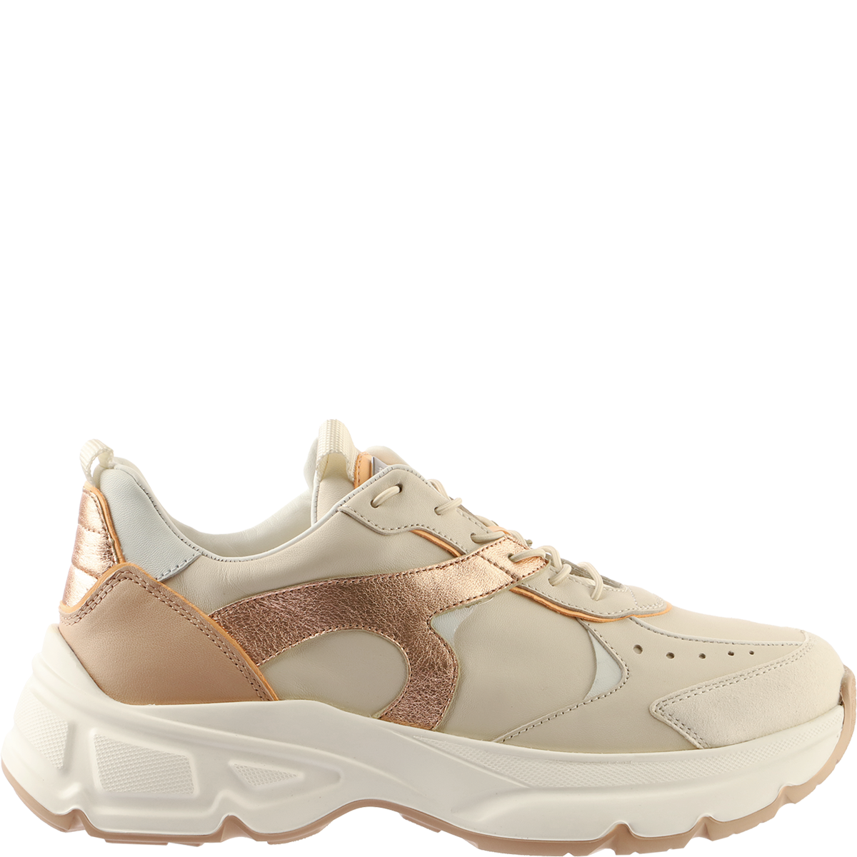 Högl Retro-look sneakers with metallic appliqué details Multicolour