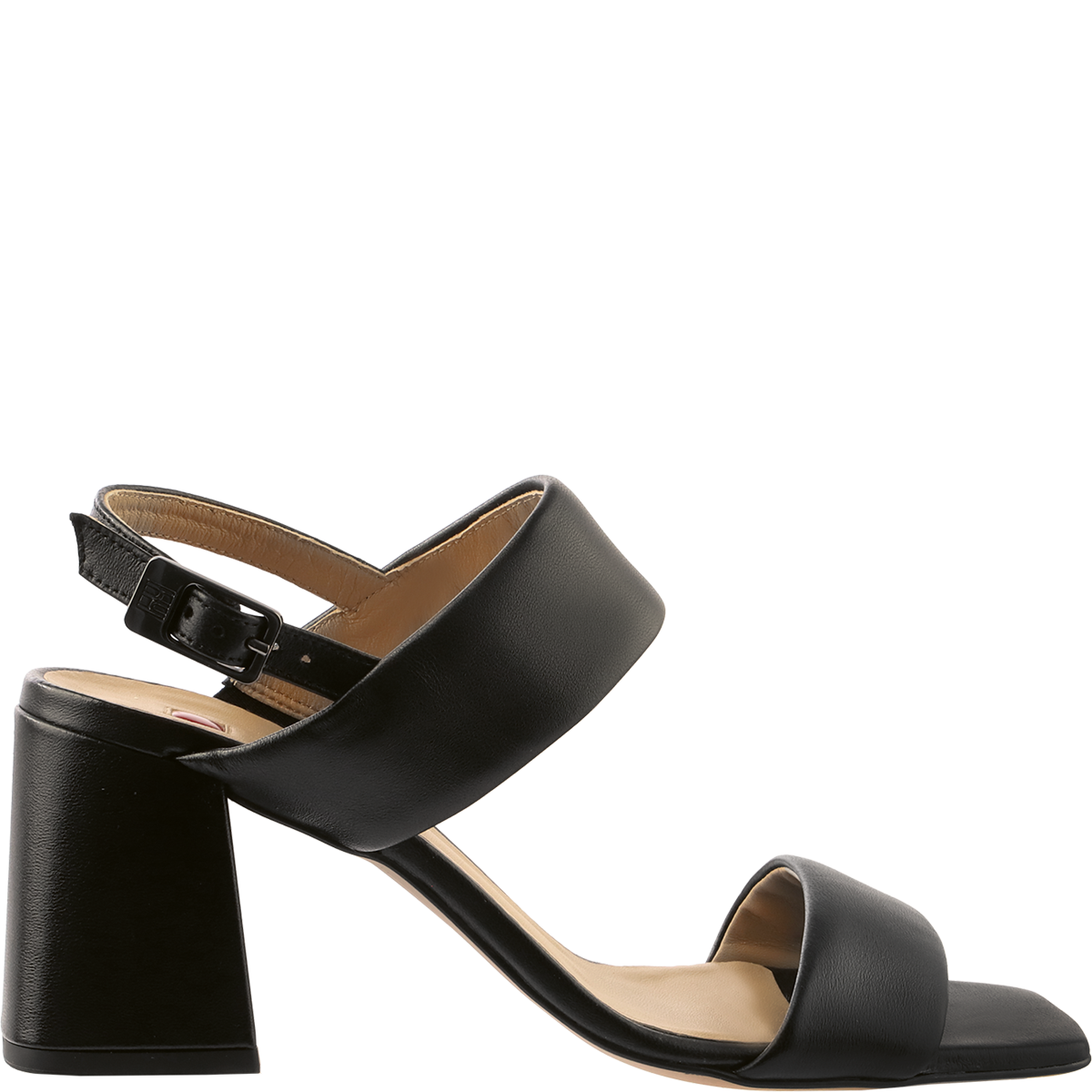 Högl Elegant strappy heeled sandals made from high-quality leather Black