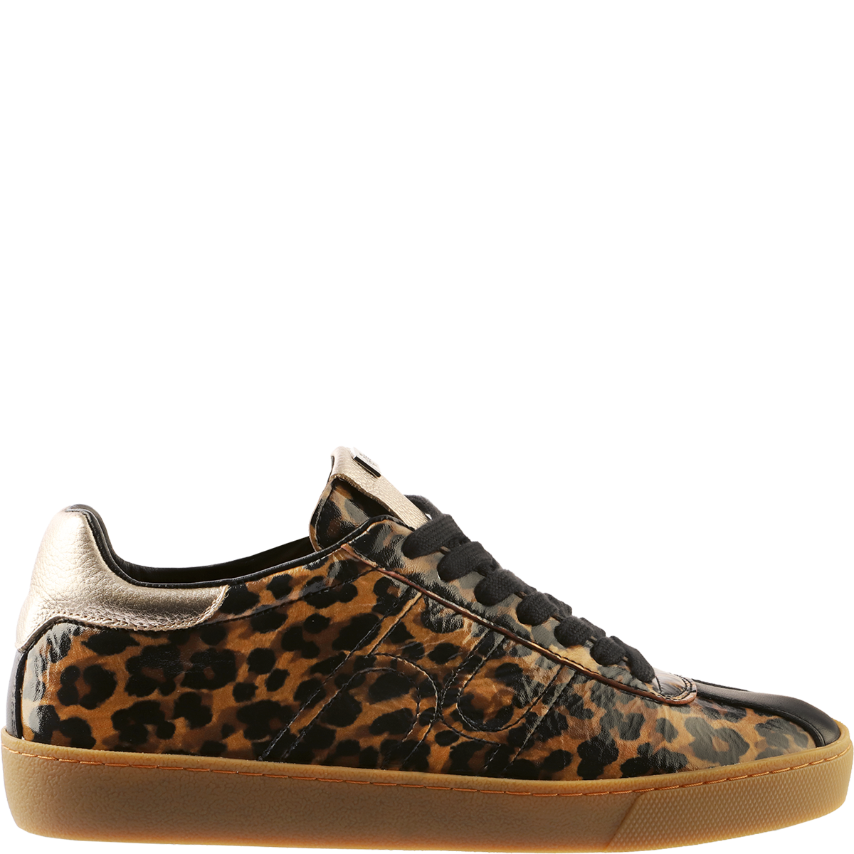 Högl High-quality leather retro sneakers in leopard print Multicolour