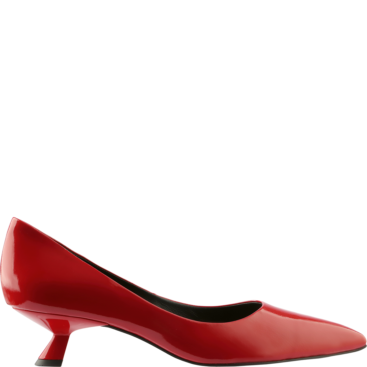 Högl Pointed pumps with curvy heels Red