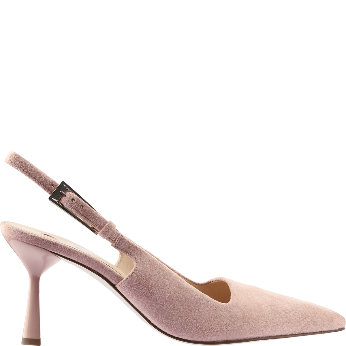 Högl Pointed toe slingback pumps with curvy heels and low-cut vamps Pink