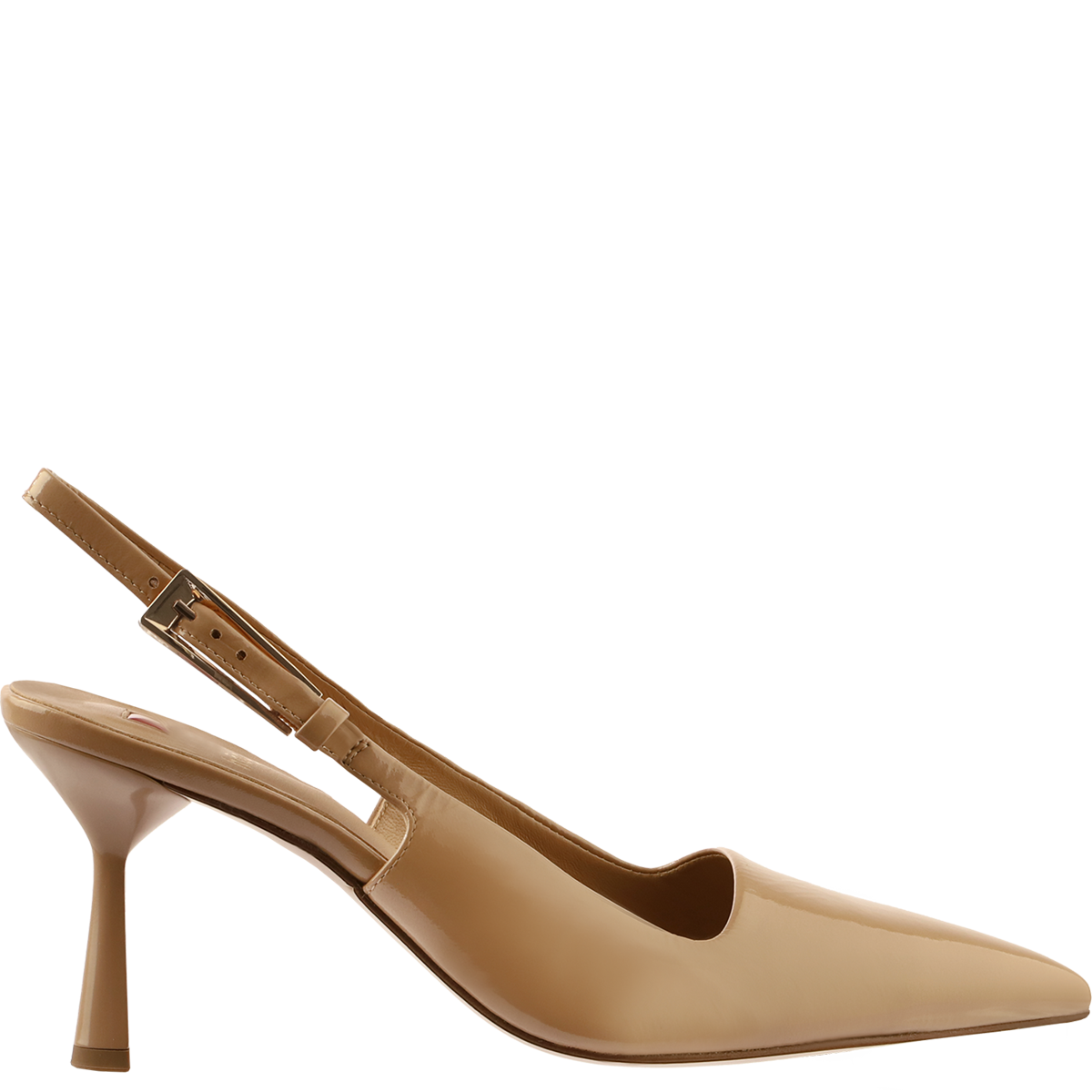 Högl Slingback pumps with elegant buckles and low cut vamps Brown
