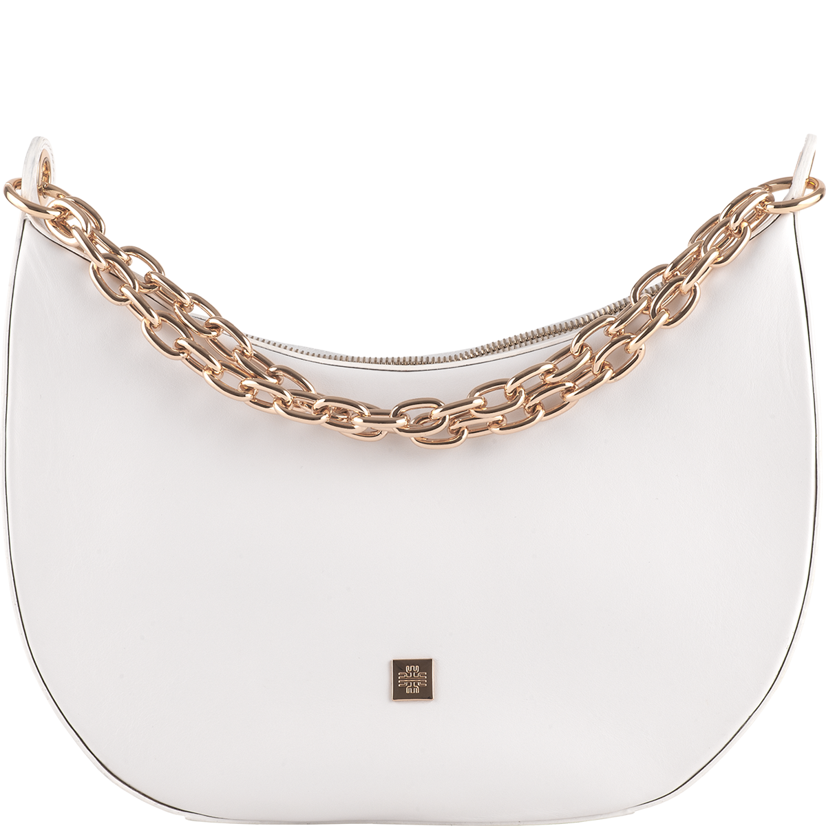 Högl Hochwertige Schultertasche mit goldenen Details Beige