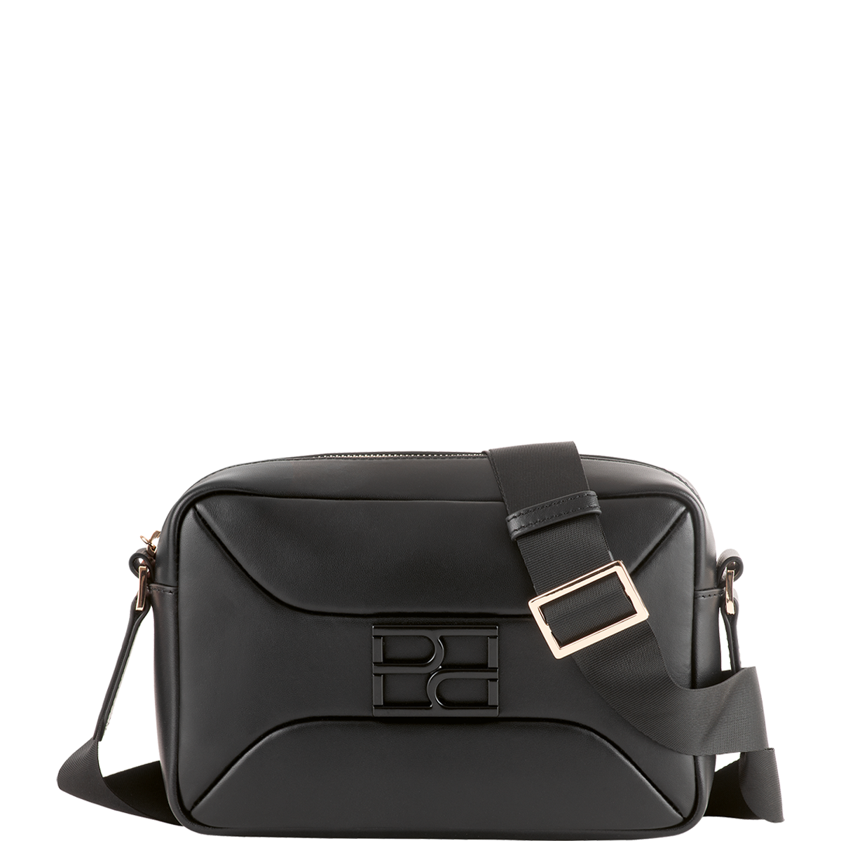 Högl Minimalist, black cross-body bag with Högl emblem Black