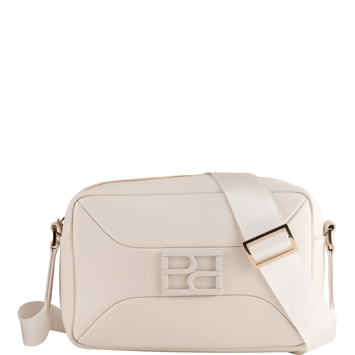 Högl Minimalistische, schwarze Cross-Body-Bag mit Högl Emblem Beige